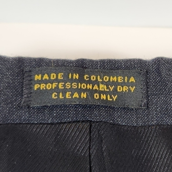 OSCAR De La Renta Mens 43R Dark Gray 100% Wool Blazer Sport Coat Suit Jacket - Picture 5 of 11